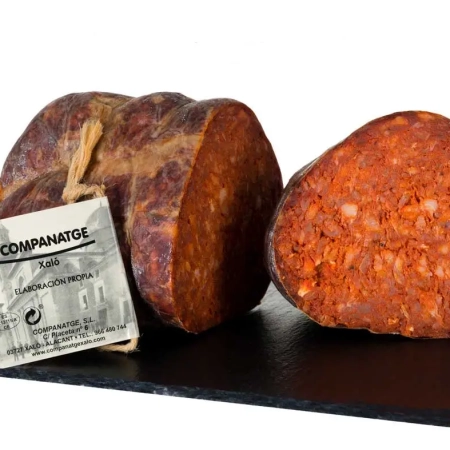 Sobrasada extra artesana de 1200g, elaborada en Xaló Alicante