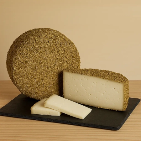 Queso de cabra con tomillo, elaborado en Xaló Alicante